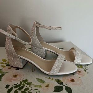 Betsey Johnson Bridal Heeled Sandals